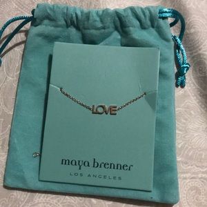 NWT Maya Brenner “love” bracelet in gold